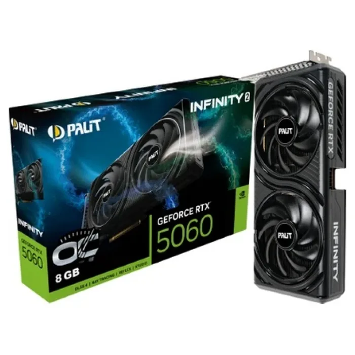 Palit RTX 5060 Infinity 2 OC NE75060V19P1-GB2063L 128 Bit GDDR7 8 GB Ekran Kartı