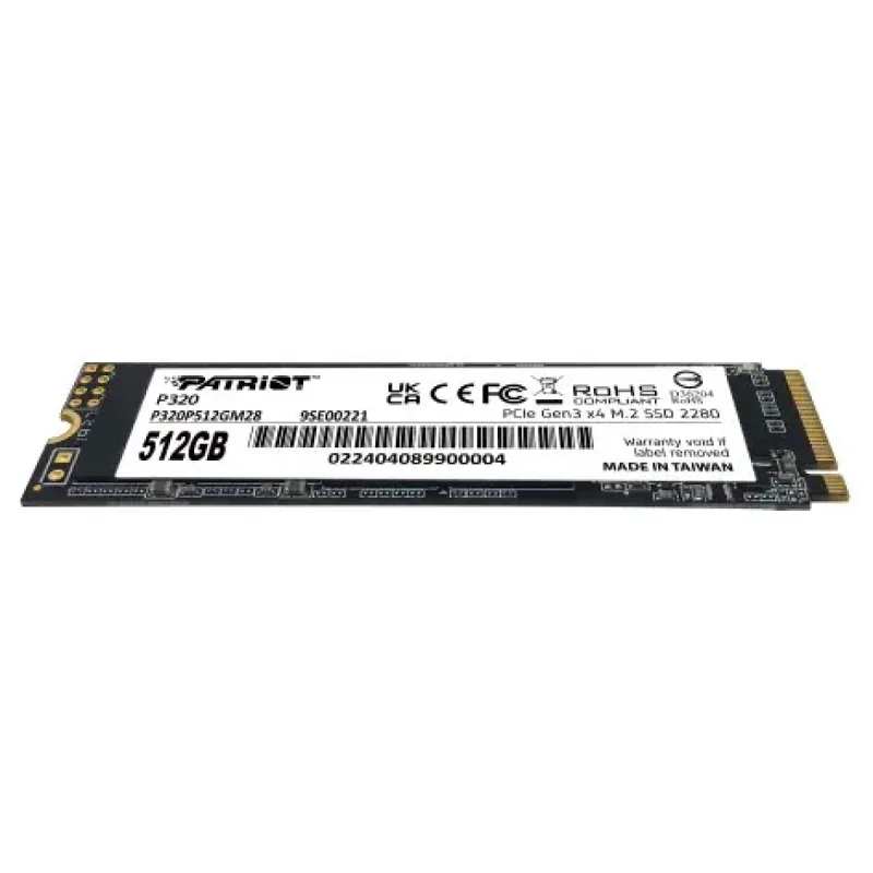 PATRİOT P320 512GB 3000/2200MB/S NVME M.2 SSD (P320P512GM28)
