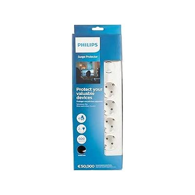PHILIPS SPN7040WA Akım Korumalı Priz 4'lü 2m 600J