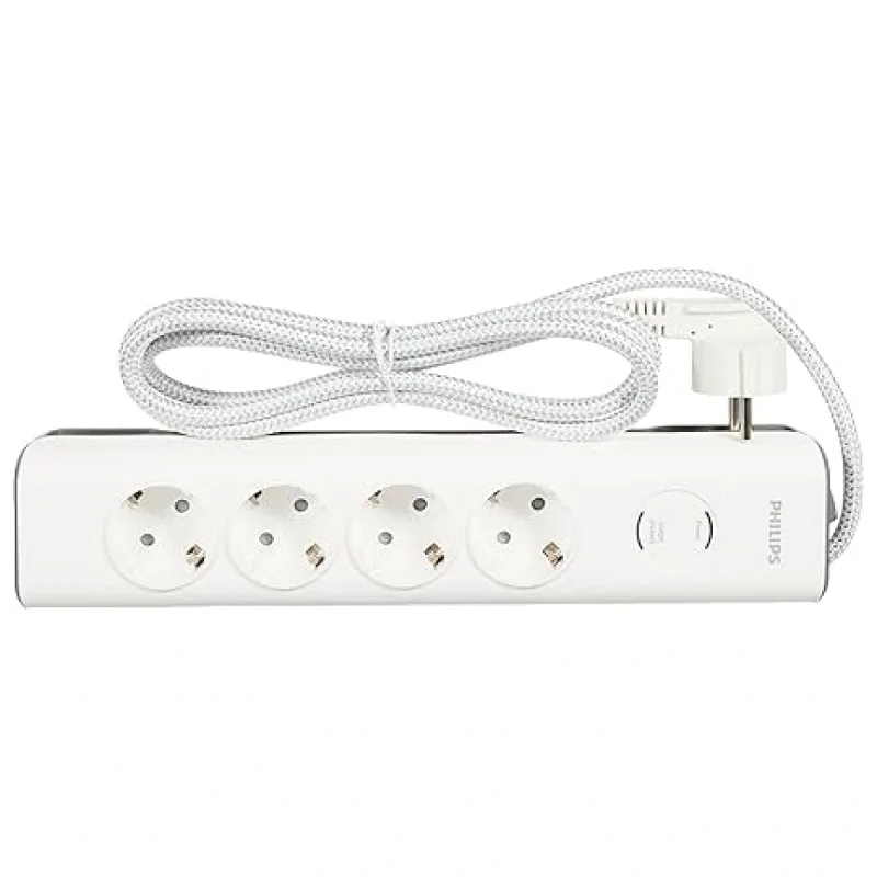 PHILIPS SPN7040WA Akım Korumalı Priz 4'lü 2m 600J