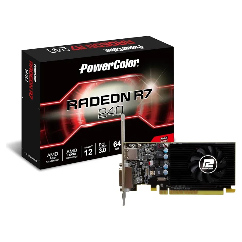 PowerColor R7 240 2GBD5-HLEV2 64 Bit 2 GB GDDR5 Ekran Kartı