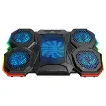 RAMPAGE AD-RC14 X-RANGER 10 MODE RGB 1*125MM + 4*70MM FAN 9-17 NOTEBOOK SOĞUTUCU STAND