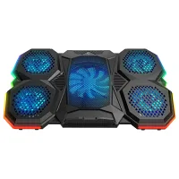 RAMPAGE AD-RC14 X-RANGER 10 MODE RGB 1*125MM + 4*70MM FAN 9-17 NOTEBOOK SOĞUTUCU STAND