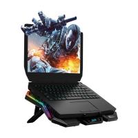RAMPAGE AD-RX44 X-GALE 6 FANLI 12 RGB IŞIK MODLU 7 KADEME STANDLI LCD GÖSTERGELİ NOTEBOOK SOĞUTUCU