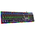 RAMPAGE BYGAME-K1 RGB LED FRAME RAİNBOW MEKANİK RED SWITCH GAMİNG OYUNCU KLAVYESİ