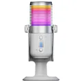 Rampage DİYEZ Beyaz RGB Ses Göstergeli Masaüstü Mikrofon