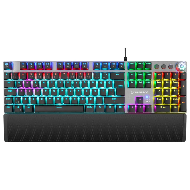Rampage Blade Plus KB-R28 Red Switch Kablolu Mekanik Oyuncu Klavyesi