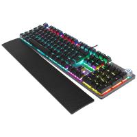 RAMPAGE KB-R28 Blade Plus Gökkuşağı Aydınlatmalı Tam Türkçe Red Switch Mekanik Kablolu Gaming Klavye Siyah Gümüş