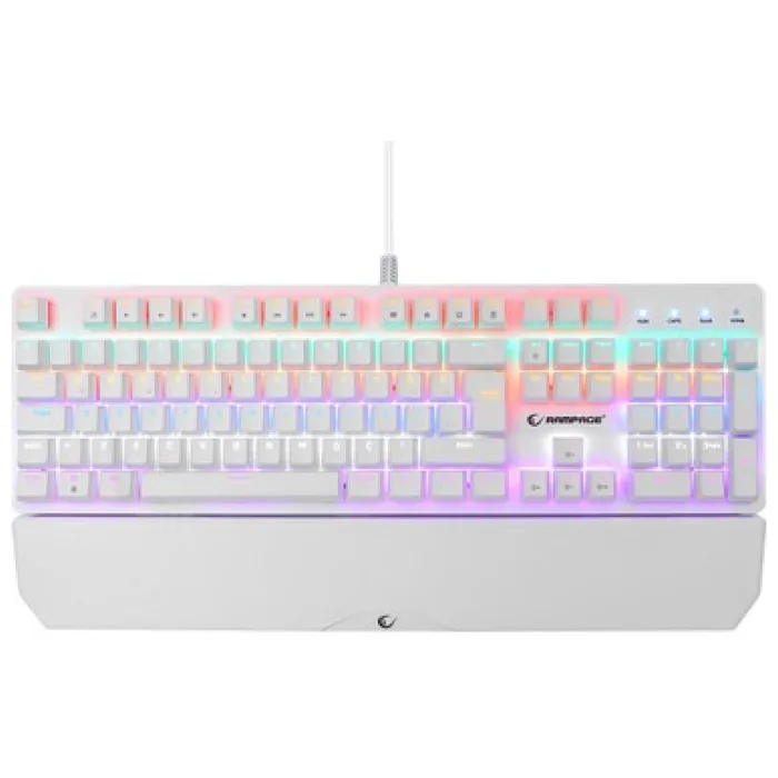 Rampage Umbra KB-R86 Beyaz Red Switch Kablolu Mekanik Oyuncu Klavyesi