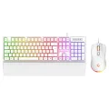 Rampage KM-RX7 Fortuna V2 Beyaz Kablolu Oyuncu Klavye Mouse Seti