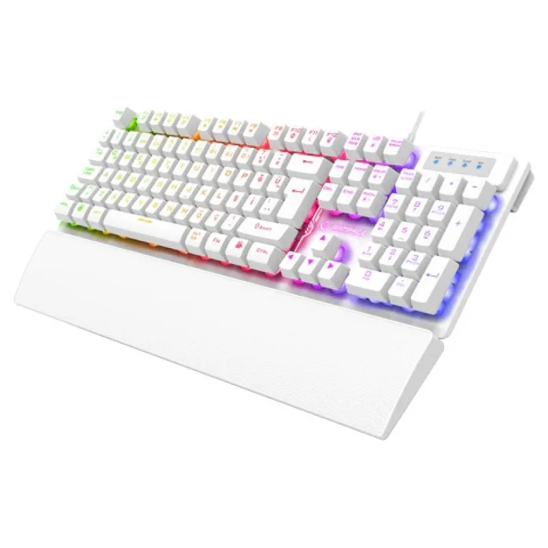 Rampage KM-RX7 Fortuna V2 Beyaz Kablolu Oyuncu Klavye Mouse Seti