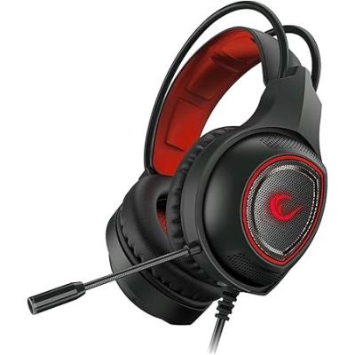RAMPAGE RM-K23 MISSION KIRMIZI GAMİNG OYUNCU MİKROFONLU KULAKLIK