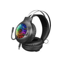 RAMPAGE RM-K44 ZENGIBAR SİYAH RGB IŞIK EFEKTİ MİKROFONLU OYUNCU KULAKLIĞI