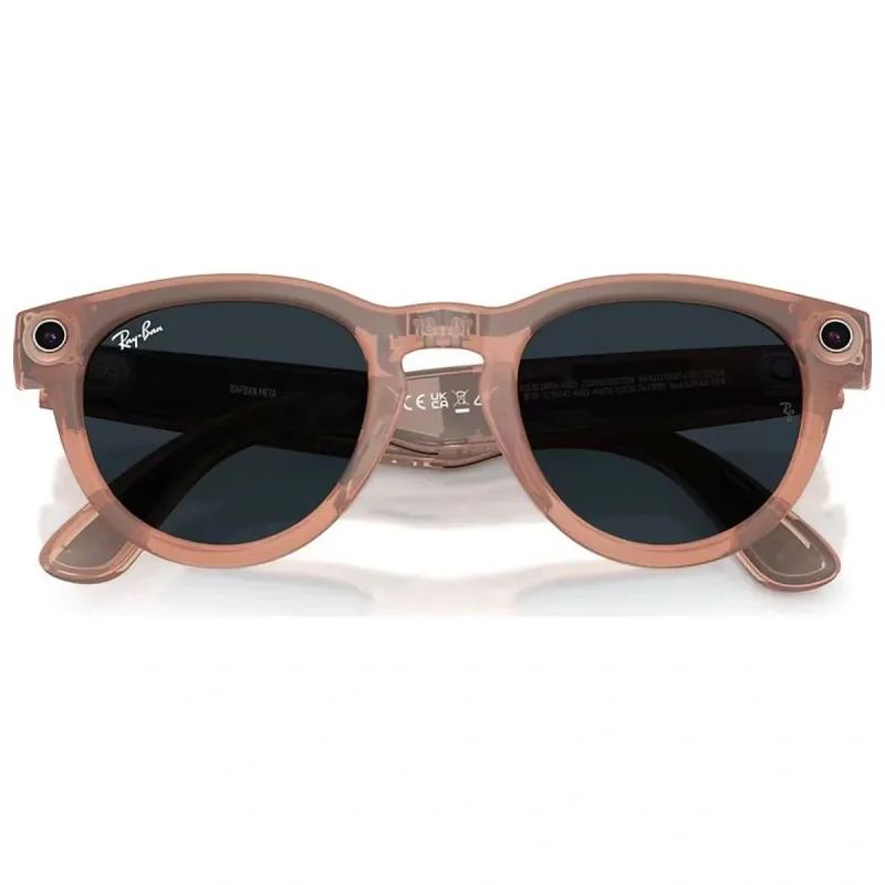 Ray Ban Meta Headliner Gen2 Matte Peach Clear/Grey Transitions 68901Z50