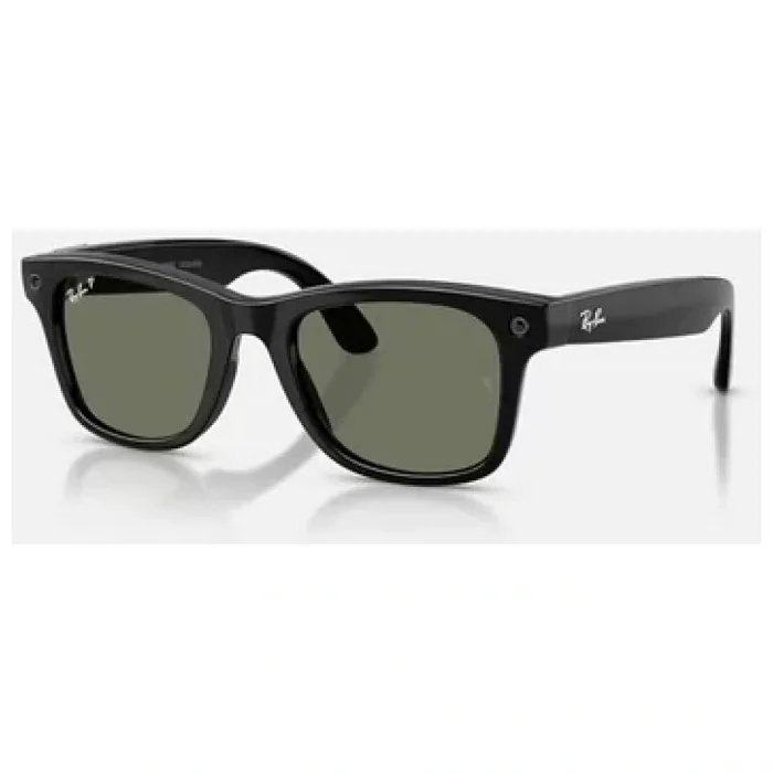 Ray-Ban Meta Wayfarer 3. Nesil Gözlük Parlak Siyah Geçişli Gri Lens