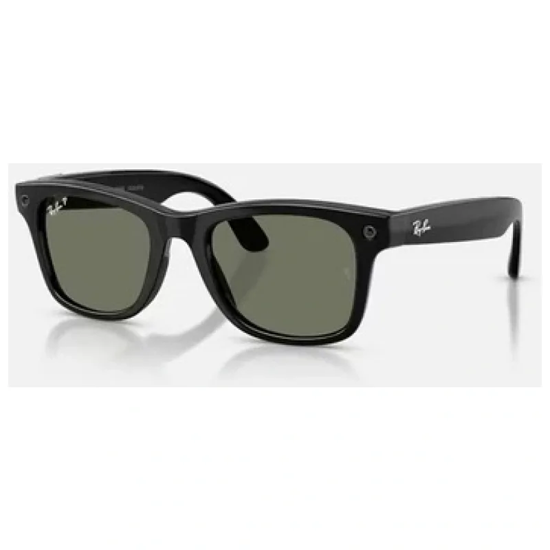 Ray-Ban Meta Wayfarer 3. Nesil Gözlük Parlak Siyah Geçişli Gri Lens