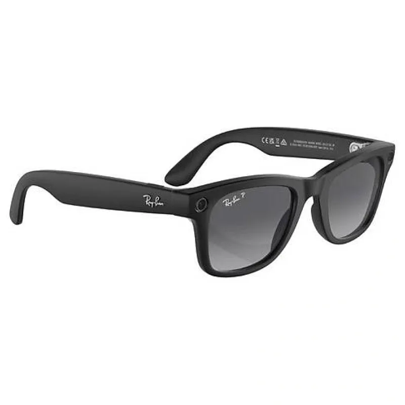 Ray-Ban Meta Wayfarer RW4008 53 Beden 601ST353 Mat Siyah-Polarize Grafit 