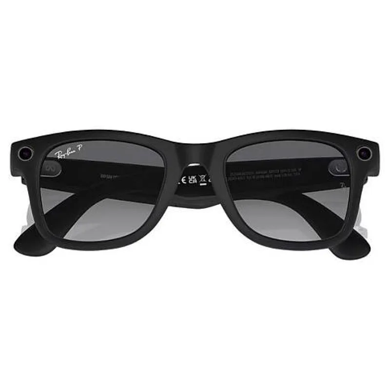 Ray-Ban Meta Wayfarer RW4008 53 Beden 601ST353 Mat Siyah-Polarize Grafit 