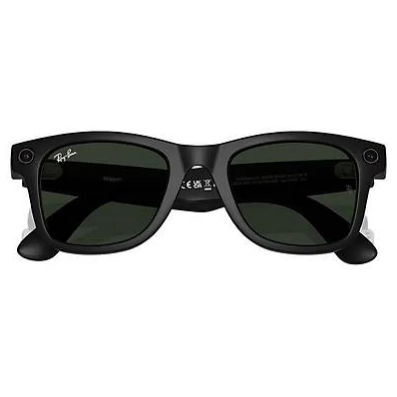 Ray-Ban Meta Wayfarer Akıllı Gözlük Mat Siyah Şeffaf Grafit Yeşil Transitions Cam Rengi RW4008