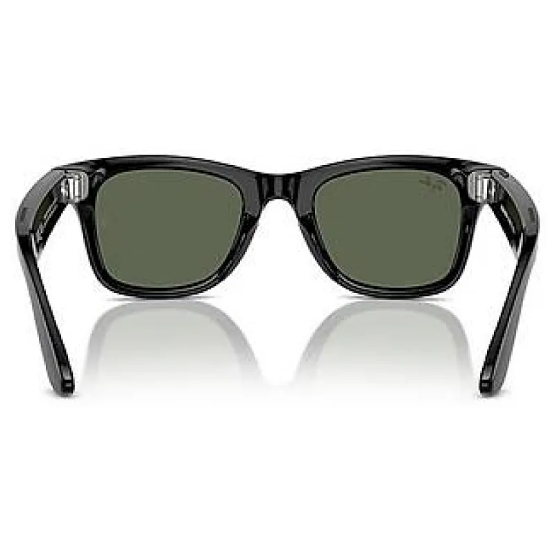 Ray-Ban Meta Wayfarer RW4006 50 Beden 601/7150 Parlak Siyah-G15 Green