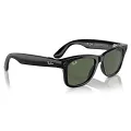 Ray-Ban Meta Wayfarer RW4006 50 Beden 601/7150 Parlak Siyah-G15 Green