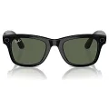 Ray-Ban Meta Wayfarer Akıllı Gözlük RW4008 53 Beden 601/7153  Parlak Siyah G15 Yeşil