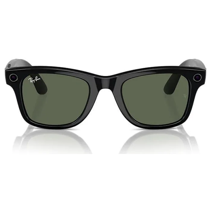 Ray-Ban Meta Wayfarer Akıllı Gözlük RW4008 53 Beden 601/7153  Parlak Siyah G15 Yeşil