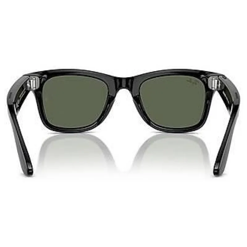 Ray-Ban Meta Wayfarer Akıllı Gözlük RW4008 53 Beden 601/7153  Parlak Siyah G15 Yeşil