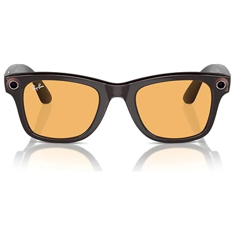 Ray-Ban Meta Wayfarer Akıllı Gözlük Parlak Siyah Sarı
