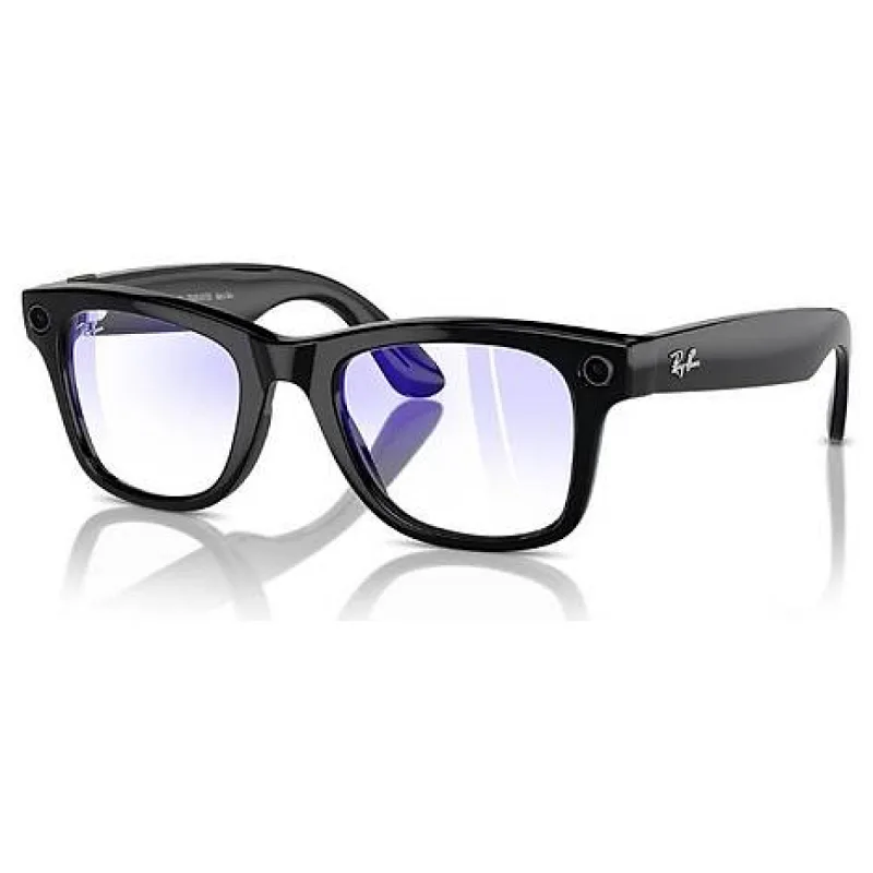 Ray-Ban Meta Wayfarer RW4006 50 Beden 601/SB50 Parlak Siyah-Clear