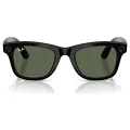 Ray-Ban Meta Wayfarer Gen 2 RW4012 50 Beden 601/1M Parlak Siyah-Şeffaf Grafit Yeşil Transitions