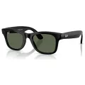 Ray-Ban Meta Wayfarer Gen 2 RW4012 50 Beden 601/1M Parlak Siyah-Şeffaf Grafit Yeşil Transitions