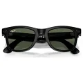 Ray-Ban Meta Wayfarer Gen 2 RW4012 50 Beden 601/1M Parlak Siyah-Şeffaf Grafit Yeşil Transitions