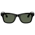 Ray-Ban Meta Wayfarer Gen 2 RW4012 53 Beden 601/1M53 Parlak Siyah-Şeffaf Grafit Yeşil