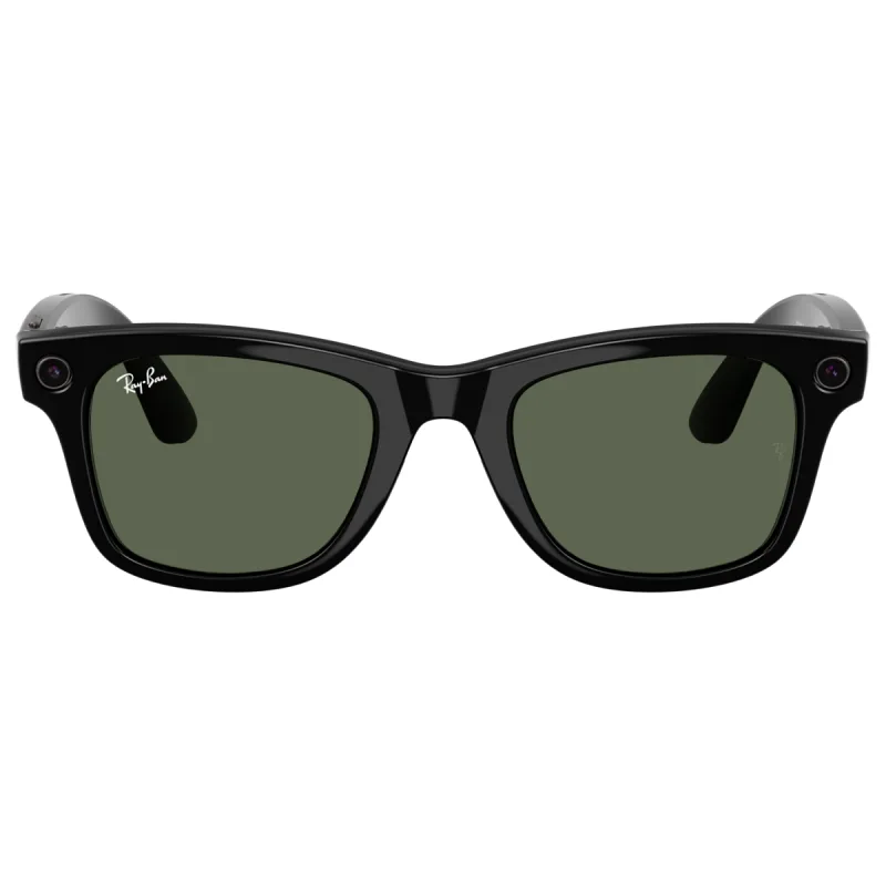 Ray-Ban Meta Wayfarer Gen 2 RW4012 53 Beden 601/1M53 Parlak Siyah-Şeffaf Grafit Yeşil