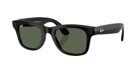 RAY-BAN META WAYFARER PARLAK SİYAH ŞEFFAF TRANSITIONS YEŞİL CAM SİZE 53 (2.NESİL) RW 4012