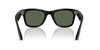 RAY-BAN META WAYFARER PARLAK SİYAH ŞEFFAF TRANSITIONS YEŞİL CAM SİZE 53 (2.NESİL) RW 4012