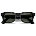 Ray-Ban Meta Wayfarer Gen 2 RW4012 53 Beden 601/1M53 Parlak Siyah-Şeffaf Grafit Yeşil