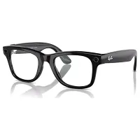 Ray-Ban Meta Wayfarer RW4008 53 Beden 601/SB53 Parlak Siyah-Clear