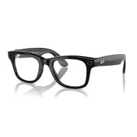RAY-BAN META WAYFARER SHINY BLACK CLEAR GLASS RW 4008 AKILLI GÖZLÜK