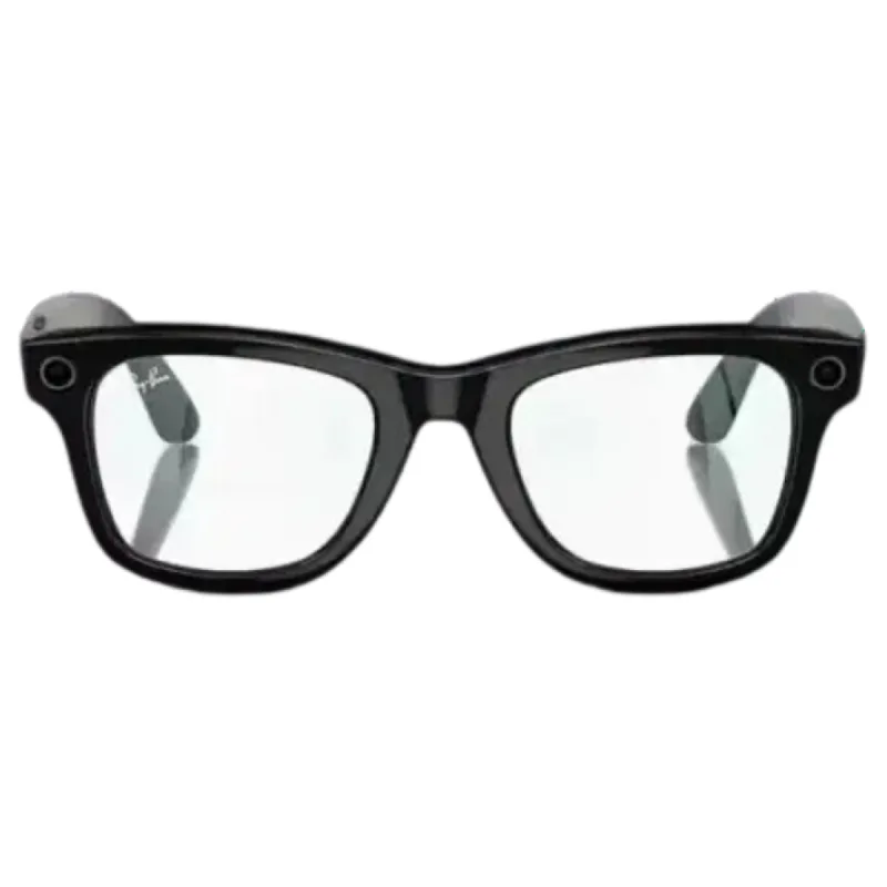 Ray-Ban Meta Wayfarer RW4008 53 Beden 601/SB53 Parlak Siyah-Clear