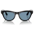 Ray-Ban Meta Skyler RW4010 52 Beden 601/MF52 Parlak Siyah-Transitions Cerulean Blue