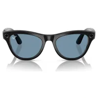 Ray-Ban Meta Skyler RW4010 52 Beden 601/MF52 Parlak Siyah-Transitions Cerulean Blue