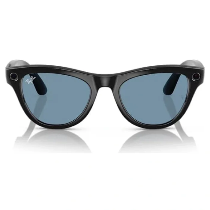 Ray-Ban Meta Skyler RW4010 52 Beden 601/MF52 Parlak Siyah-Transitions Cerulean Blue