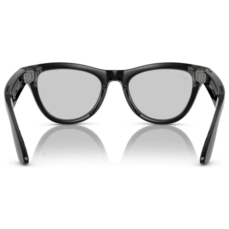 Ray-Ban Meta Skyler RW4010 52 Beden 601/MF52 Parlak Siyah-Transitions Cerulean Blue