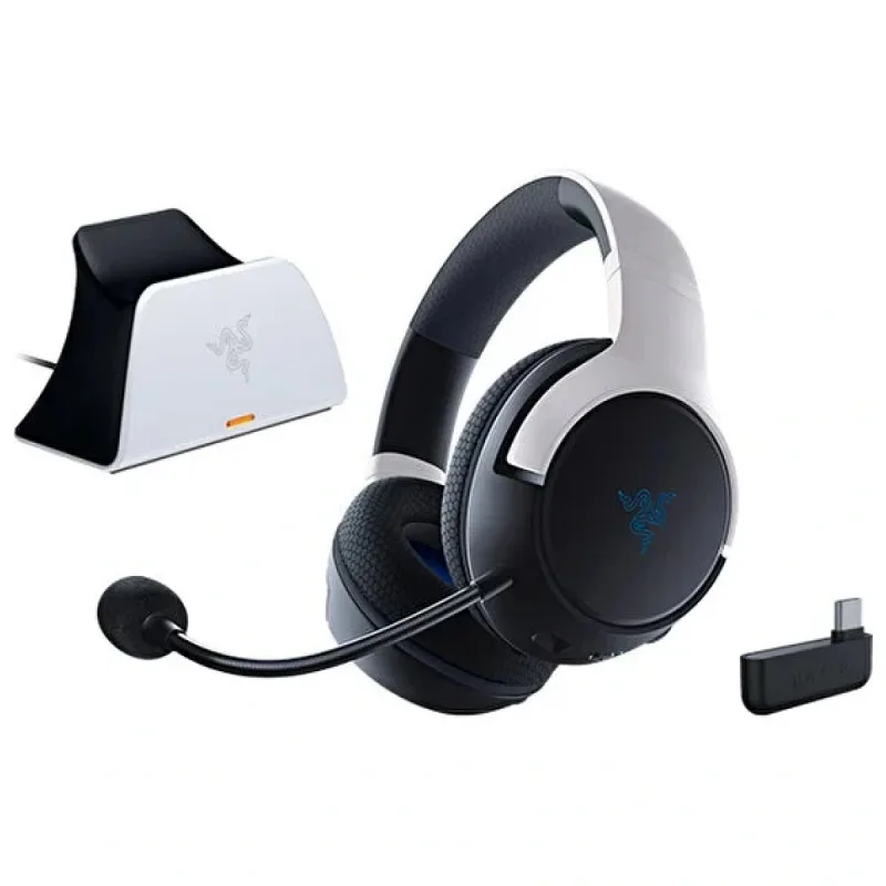 RAZER LEGENDARY BUNDLE KAİRA KABLOSUZ KULAKLIK VE PS5 DUALSENSE ŞARJ İSTASYONU RZ82-03980100-B3M1