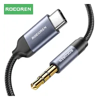 Rocoren Type-C to 3.5mm Jack AUX Hi-Fi DAC Ses Kablosu 3 Metre