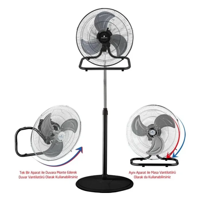 TEŞHİR RUBENİS RBS-20 Premium 18 inç 130W Sanayi Tipi Fonksiyonel Vantilatör