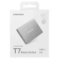 Samsung 2TB T7 Gen2 Resurrected USB 3.2 Silver (Okuma 1050MB / Yazma 1000MB) Harici SSD