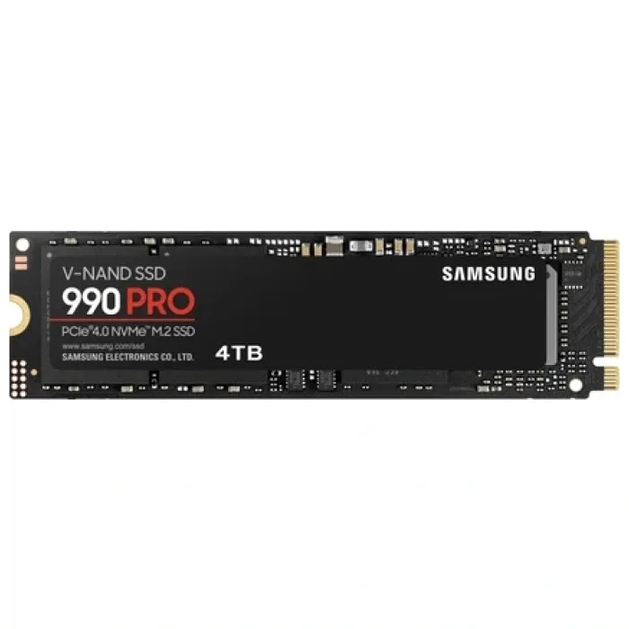  SAMSUNG 990 PRO 4TB 22X80MM PCIE GEN 4.0 X4 NVME 7450-6900 M.2 SSD MZ-V9P4T0BW